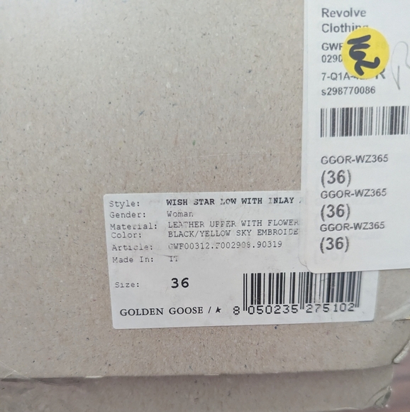 RARE Golden Goose Wish Star Short Western Boot in Black Yellow Sky Embroidery - Picture 5 of 16